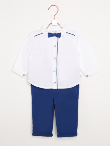White Blue Suit
